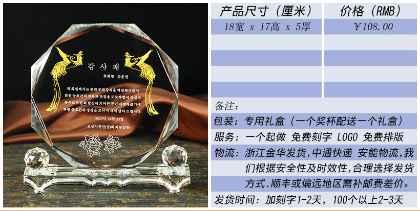 现货金属树脂水晶奖杯奖牌挂牌尺寸价格合集(图73)